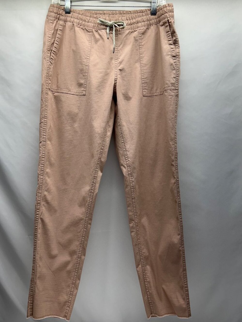 Vuori Womens Ripstop Pants Elastic Waistband Organic Cotton Small Blush Pink